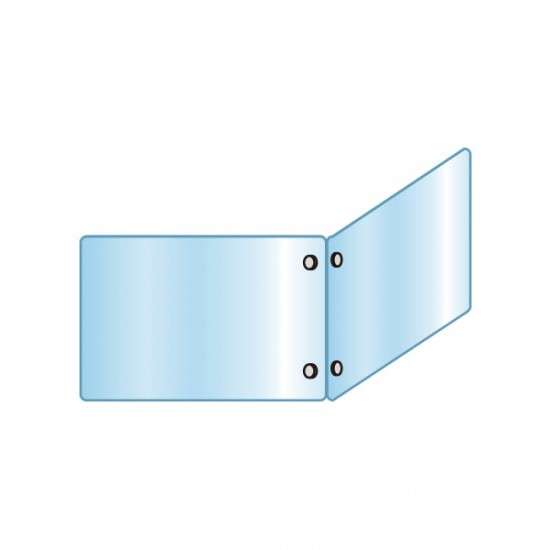 アクリルパーテーション二面タイプ 600×900×900 APT2F600X900X900【W600×H900mm×2枚 L字型 感染症対策 卓上 常磐精工】