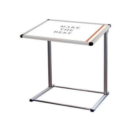 フロアバリウススタンドN型 アクリルタイプ B2横 FVANAC-B2Y【W764×D420×H920mm ポスタースタンド 屋外対応(ポスターには耐水加工必要) 常磐精工】