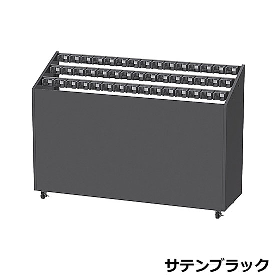 アンブレラスタンドNEO KGF 45本用 シリンダー錠 USN-KGF-45 W142.2×D44×H100cm【スチール製 鍵番号変更可 業務用傘立て 鍵付き傘立て シリンダー錠 キーロック マスターキー付 キャスター付 オフィス 玄関 エントランス ぶんぶく】