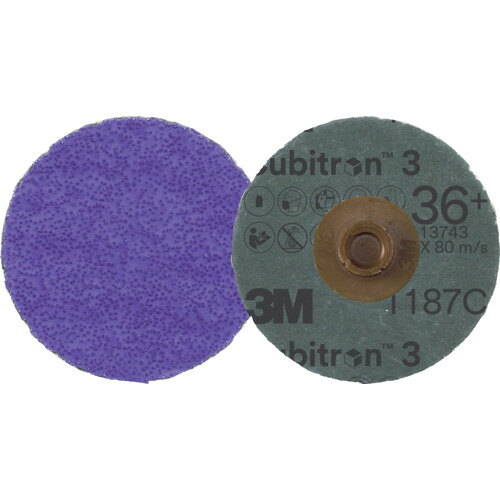 3M キュービトロン(TM) 3 ロロック(TM) TSディスク 1187C 102mm ♯36・♯60・♯80 25枚入り ステンレス・アルミ用|エアウエル
