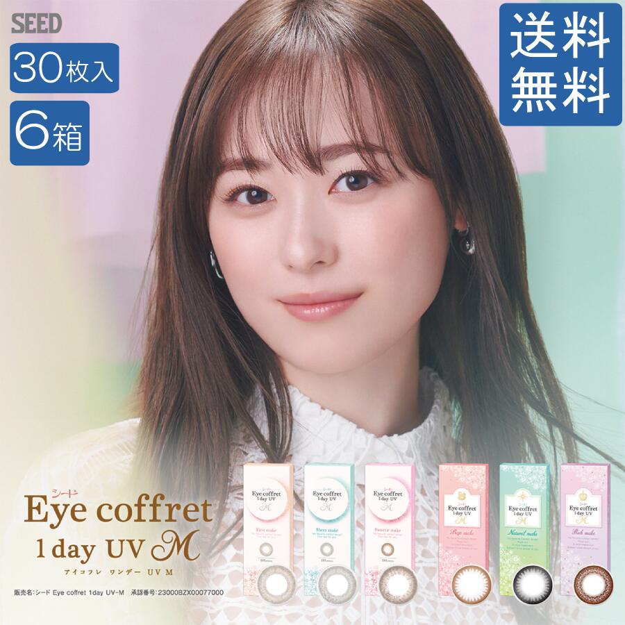 シード アイコフレワンデーUVM【30枚入×6箱】 送料無料 カラコン 1day コンタクトレンズ 1日使い捨て