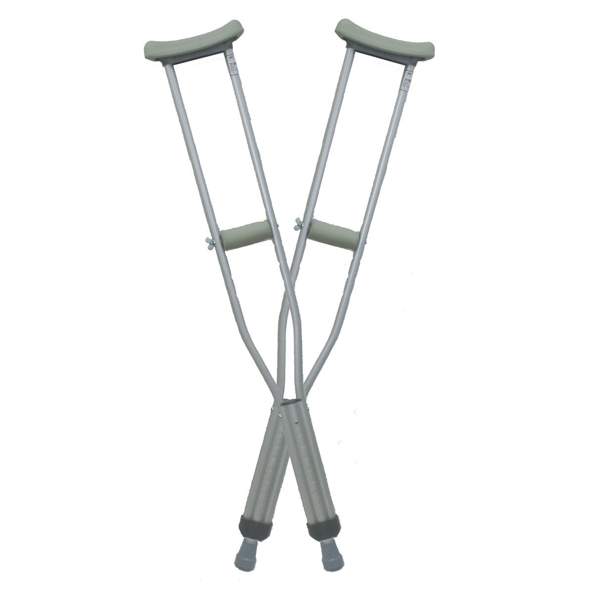 最大85％オフ！ アルミ軽量松葉杖 ショックアブソーバ 肩の腫れや痛み9高さ調節 防止 シルバースプリング