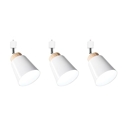 3個セット ペンダントライト ダクトレール式ライト E26対応 電球別売り ライティングレール用 ダクトレール式 コードなし 角度調節可 インテリアライト スタイリッシュ 玄関照明 LED対応 白いシェード｜Lemon8