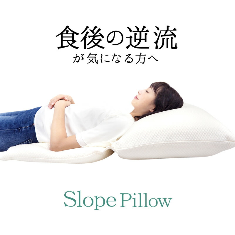 スロープピロー SlopePillow 逆流性食道炎 枕 傾斜角度 角度 後ろ側 腰 座蒲団 貨物輸送無料