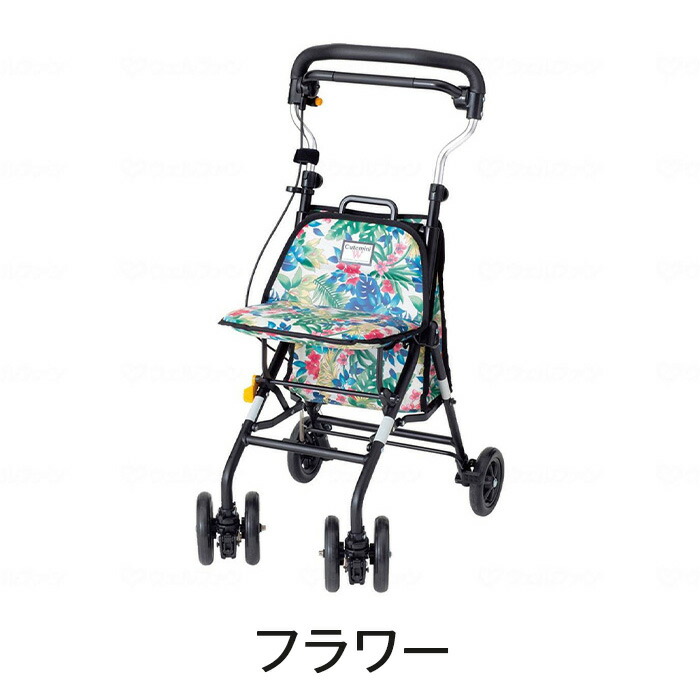 ウィズワン キュートミニW シルバーカー ショッピングカー コンパクトタイプ 折りたたみ 送料無料 買い物 軽量 便利 おしゃれ 父の日 母の日 敬老の日