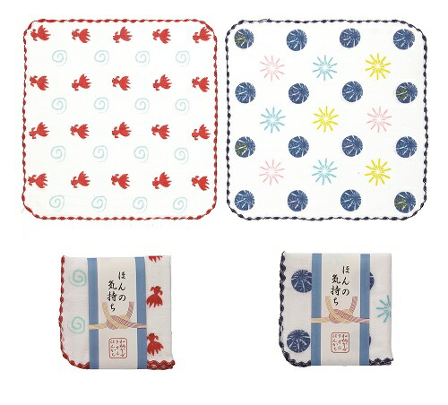 楽天市場 ほんの気持ち 和柄 ガーゼタオルハンカチ ご注文単位 100枚以上 アイソル楽天市場店