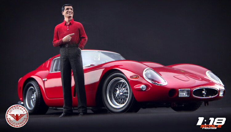 空想科学小説 Scale Figures 1/18 ジオット・ビッツァリーニ 図形 Giotto Bizzarrini ※ミニカーは属するしません。