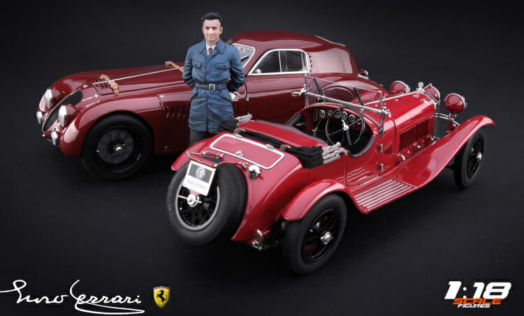 空想科学小説 Scale Figures 1/18 エンツォ・フェラーリ 青少年 コンストラクタ 図形 Konstrukteur Young ENZO FERRARI ※ミニカーは属するしません。