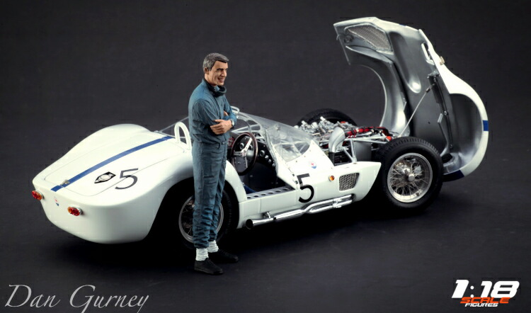 空想科学小説 Scale Figures 1/18 ダン・ガーニー 図形 Dan Gurney ※ミニカーは属するしません。