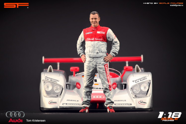 空想科学小説 Scale Figures 1/18 トム・クリステンセン 図形 アウディ TOM KRISTENSEN ※ミニカーは属するしません。
