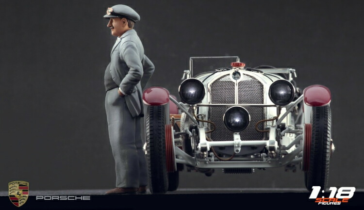 空想科学小説 Scale Figures 1/18 フェルディナンド ポルシェ コンストラクタ レーシングバージョン 図形 Konstrukteursfigur FERDINAND PORSCHE (Racing Version) ※ミニカーは属するしません。