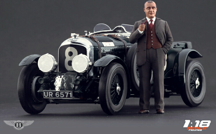 空想科学小説 Scale Figures 1/18 ベンお盆 コンストラクタ 図形 Konstrukteursfigur W.O. BENTLEY ※ミニカーは属するしません。