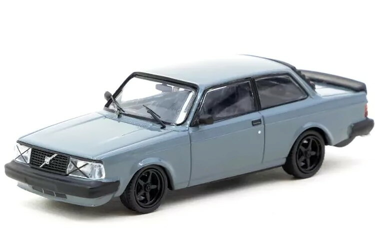 ターマックワークス 1/64 ボルボ 242 カスタム 薄墨色Tarmac Works 1:64 Volvo 242 Custom Grey 車-乗り物のおもちゃ