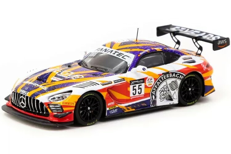 ターマックワークス 1/64 メルセデス・ベンツ AMG GT3 #55 スパ24第四次元 2022 人だかり エム 一ころTarmac Works 1:64 Mercedes-AMG GT3 #55 24 Hours of SPA 2022 GruppeM Racing ミニカー・トイカー-おもちゃ