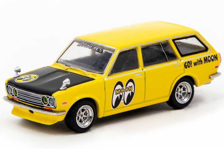 楽天市場】1/64 TARMAC WORKS × MOON Equipped Datsun Bluebird