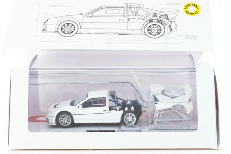 ターマックワークス 1/64 フォード RS200 1986-1989 ホワイト Tarmac Works 1:64 Ford RS200 year 1986-1989 white