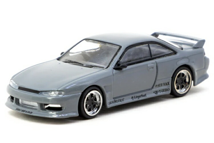 ターマックワークス 1/64 nis ヴェルテックス シルビア S14 グレー Tarmac Works 1:64 Vertex Silvia S14 Grey