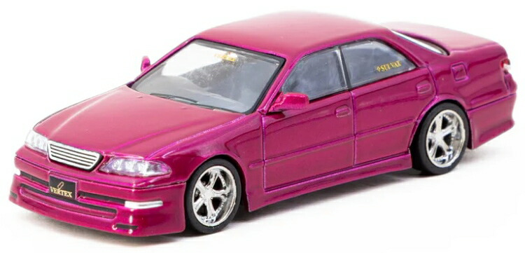 ターマックワークス 1/64 VERTEX トヨタ 目じるしII JZX100 赤いこと メタリックTarmac Works 1:64 VERTEX Toyota Mark II JZX100 Red Metallic 車-ミニカー・トイカー-乗り物のおもちゃ