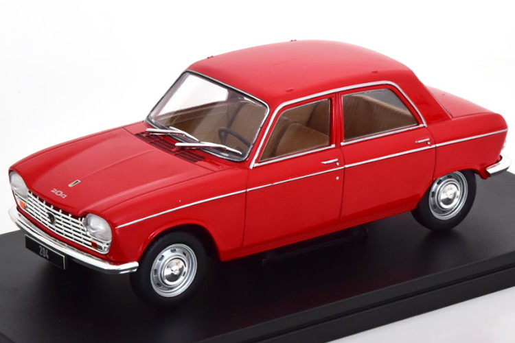 ホワイトボックス 1/24 プジョー 204 レッド White Box 1:24 Peugeot 204 red