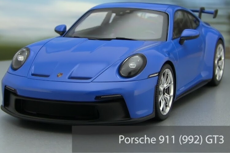 絶版　希少　1/18 ミニチャンプス　ポルシェ 911 GT3 グレー 113062023-1.jpg