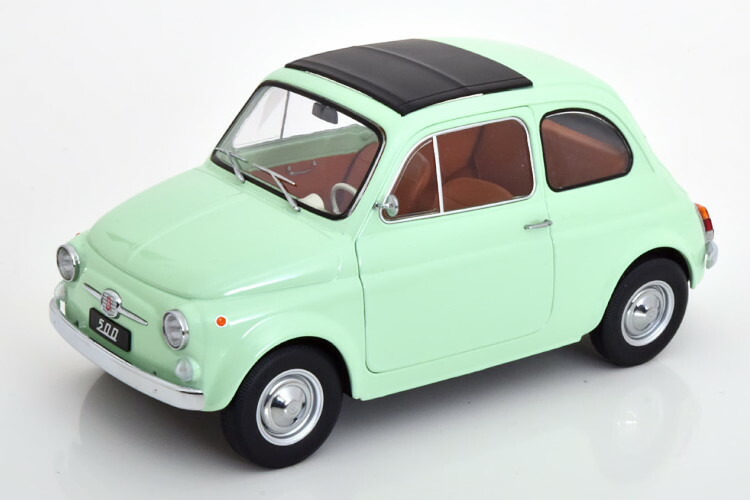1/12 フィアット 500F カスタム オープンルーフ 1968 (イエロー) 1/12 KK-Scale 1968 Fiat 500 F Custom with Removable Top
