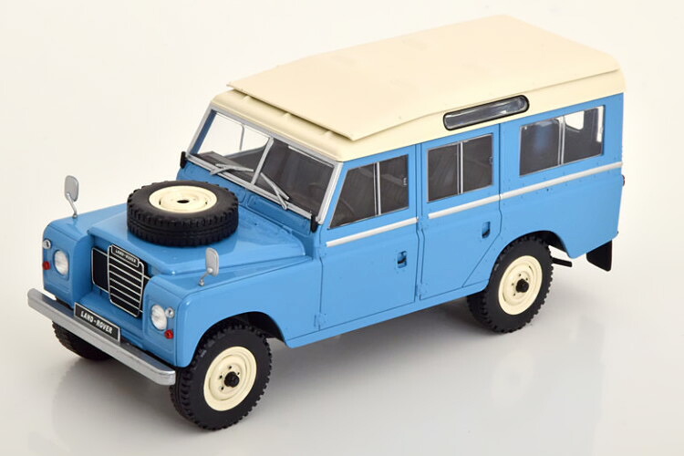 ホワイトボックス 1/24 ランドローバー シリーズ3 109 ライトブルー/ホワイトWhite Box 1:24 Land Rover Series III 109 lightblue white｜Reowide モデルカー カタログ SHOP