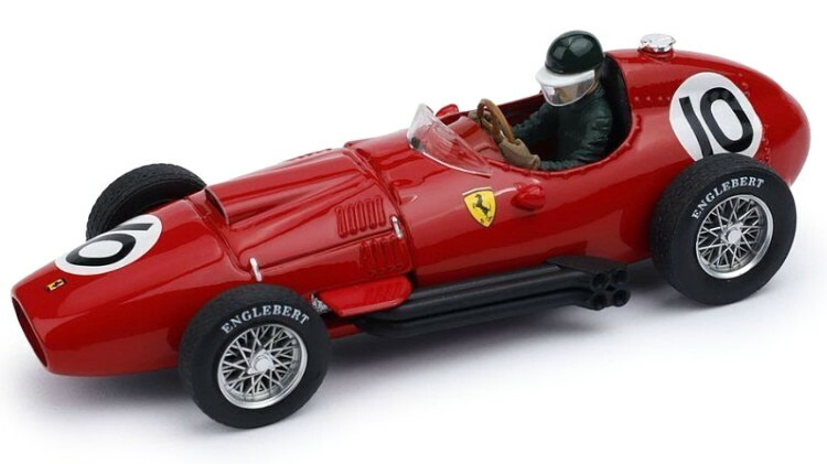 ミニカー　1/43 フェラーリ 246 1958年イギリスGP 優勝 P.Collins #1 ドライバーフィギュア付 [R069CH] 楽天市場】Brumm 1/43 フェラーリ 246 #1 優勝 イギリス