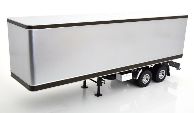 ロードキングス 1:18 セミトレーラー しろがね色/黒いこと 開閉Road Kings 1:18 Semi-Trailer silver black
