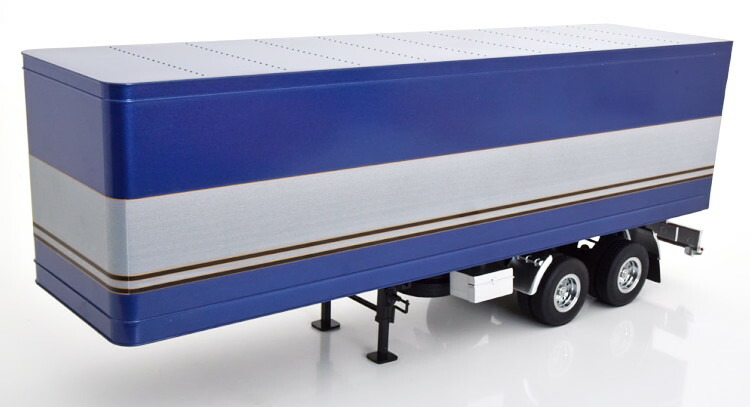 ロードキングス 1:18 セミトレーラー ブルーメタリック/しろがね色 開閉Road Kings 1:18 Semi-Trailer bluemetallic silver