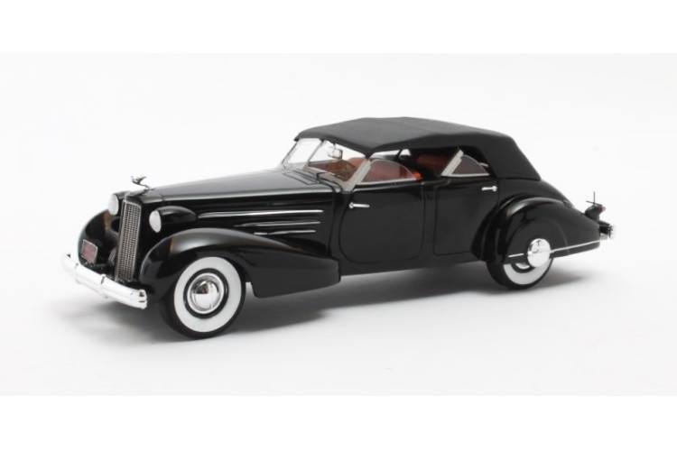 マトリックス 1/43 キャデラック V16 デュアル カウル スポーツ フェートン 1937 ブラック 408台限定Matrix 1:43 Cadillac V16 Dual Cowl Sport Phaeton year 1937 black Limitation 408 pcs.｜Reowide モデルカー カタログ SHOP 23,944円