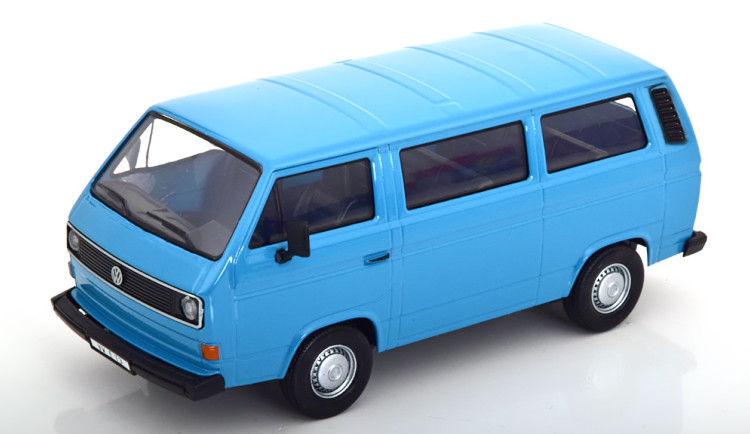 モーターマックス 1:24 フォルクスワーゲン T3 バス ブルー 開閉 Motor Max 1:24 VW T3 Bus blue