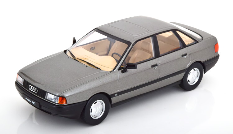トリプル9 1/18 アウディ 80 B3 サルーン 1989 グレーメタリックTriple 9 1:18 Audi 80 B3 Saloon 1989 greymetallic|Reowide モデルカー カタログ SHOP
