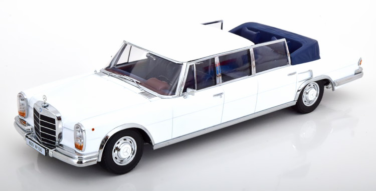 KK-SCALE 1/18 メルセデス 600 W100 600 W100 ランドーレット 1964 白いことKK-Scale 1:18 Mercedes 600 W100 Landaulet 1964 white