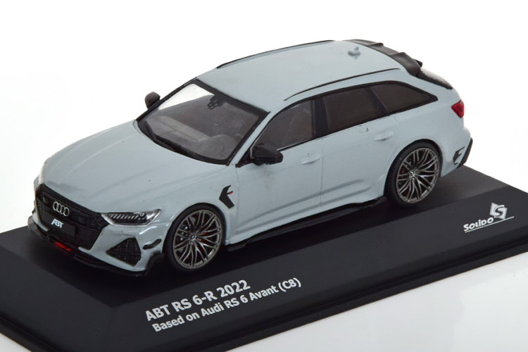 ソリド 1/43 アウディ ABT RS6-R アバント 2022 ともし火薄墨色Solido 1:43 Audi ABT RS6-R Avant 2022 lightgrey ミニカー・トイカー-おもちゃ-車