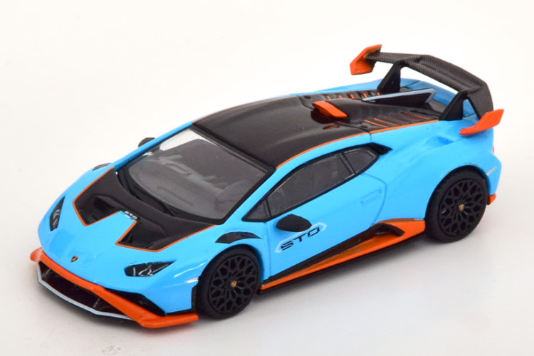 MINI GT 1/64 ランボルギーニ ウラカン STO Blu Laufey MINI GT 1:64 LAMBORGHINI HURACAN STO Blu Laufey