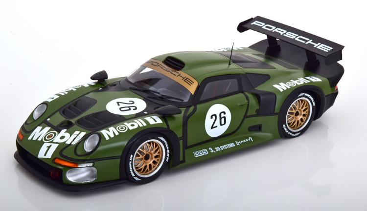 ベルク83 1/18 ポルシェ 911 GT1 #26 ル・マン24時間予選テスト 1996 Werk83 1:18 Porsche 911 GT1 No 26 Essais Pre-Qualifying 24h Le Mans 1996 Dalmas/Stuck/Wendlinger