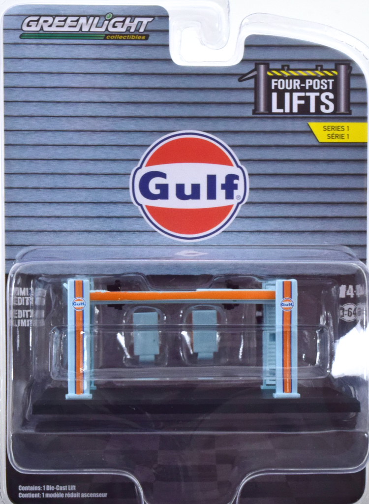 グリーンライト コレクティブル 1/64 ガルフ リフト ライトブルー /オレンジ Greenlight Collectibles 1:64 Gulf Hebeb・・hne lightblue orange in blister