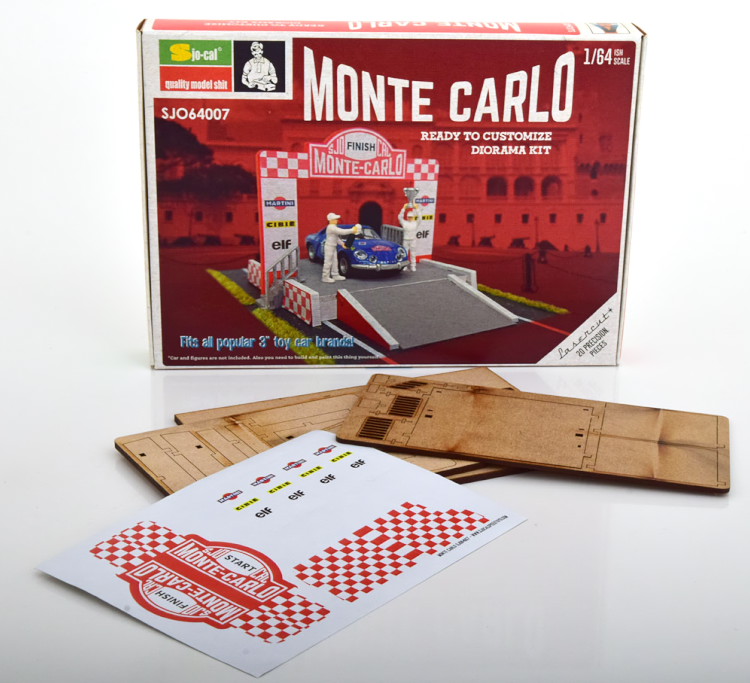 Sjo-cal 1/64 Sonstiges ラリー・モンテカルロ ジオラマ モデルキット Sjo-cal 1:64 Sonstiges Rally Monte Carlo Diorama Modelkit