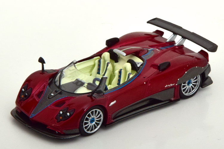 MINI GT 1/64 パガーニ ゾンダ HP バルケッタ レッドメタリック/グレー MINI GT 1:64 Pagani Zonda HP Barchetta redmetallic grey