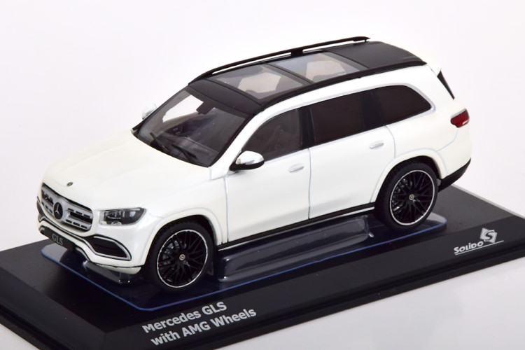 ソリド 1/43 メルセデス GLS X167 with AMG rims ホワイトメタリックSolido 1:43 Mercedes GLS X167 with AMG rims whitemetallic 乗り物のおもちゃ-ミニカー・トイカー-車