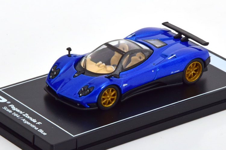 PosterCars 1/64 パガーニ ゾンダ F 2005 ブルーメタリック PosterCars 1:64 Pagani Zonda F 2005 bluemetallic