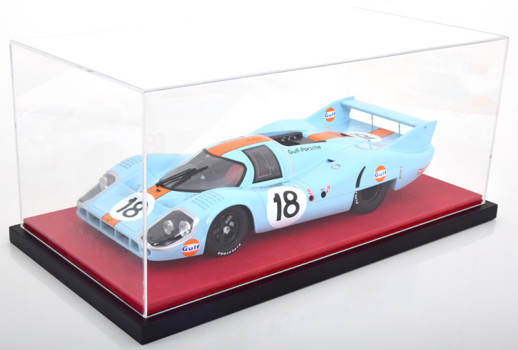 Jewel Cases 1/12 ショーケース レッド 積み重ね可能 48cm × 25cm × 21cm シュコー ノレブ GT SPIRIT Otto BBR スパーク CMR TOPMARQUES 京商 KK-Scaleなどに ※ミニカーは付属しません Jewel Cases1:12 artificial leather on MDF base plate stackable