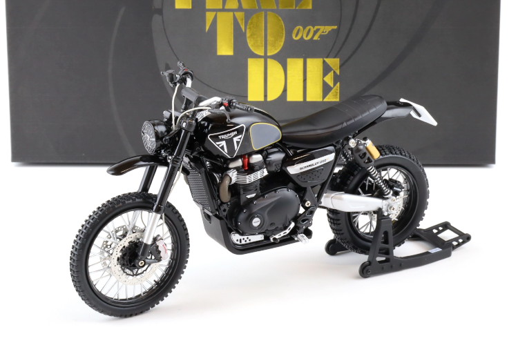 コーギー  1/12 トライアンフ スクランブラー 1200 ウィリアム・ジェームズ・公債証書 007 否・タイム・トゥ・ダイ 黒いことCORGI 1/12 TRIUMPH Scrambler 1200 James Bond 007 No Time To Die black