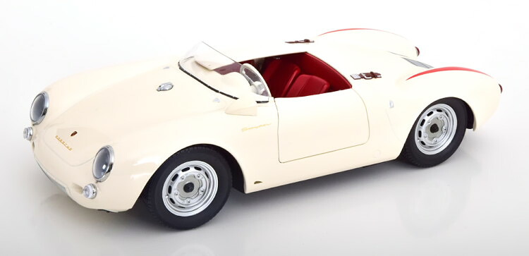 KK-Scale 1/12 ポルシェ 550A 蜘蛛 1953-1957 白いこと/赤いことKK-Scale 1:12 Porsche 550A Spyder 1953-1957 white red