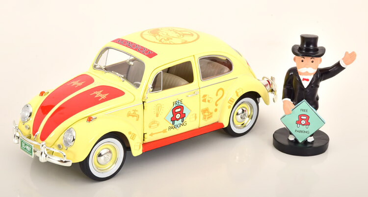 Ertl/Auto World 1/18 フォルクスワーゲン ケーファー モノポリー 1963 フィギュア付き ミスター モノポリー 開閉Ertl/Auto World 1:18 VW K&auml;fer Monopoly 1963 with figurine Mr Monopoly｜Reowide モデルカー カタログ SHOP