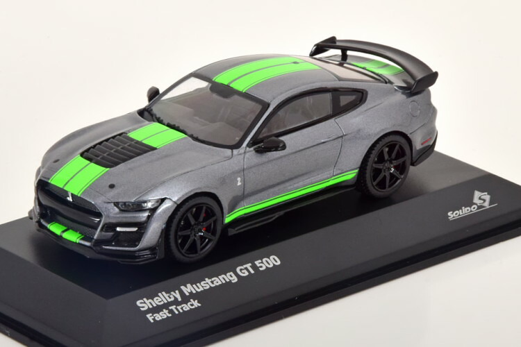 ソリド 1/43 フォード シェルビー マスタング GT500 ファスト トラック グレーメタリック/ライトグリーン Solido 1:43 Ford Shelby Mustang GT500 Fast Track greymetallic lightgreen