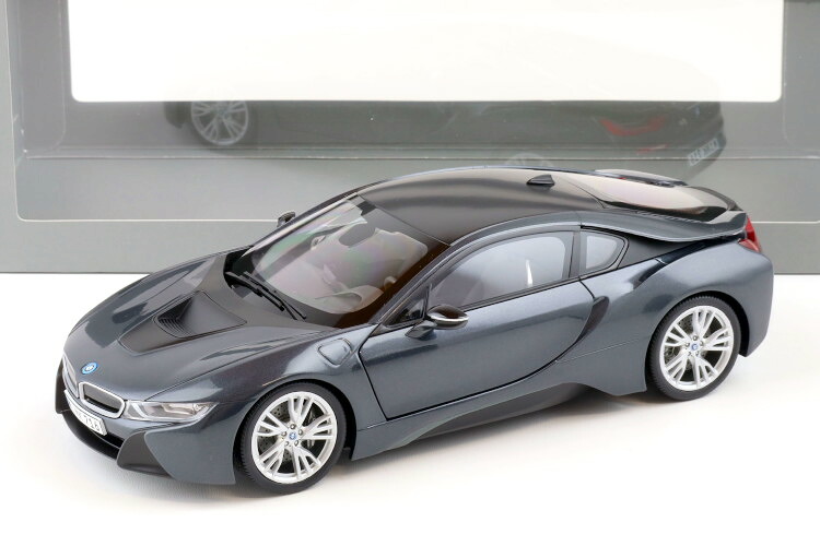 Paragon 1/18 BMW i8 クーペ ソフィスト薄墨色 /フローズン 薄墨色 2013Paragon 1/18 BMW i8 Coupe Sophisto grey and frozen grey 2013