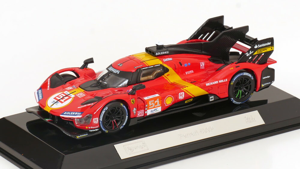 フェラーリ 512 シルクスクリーン ルックスマート LS64007LM 1/64 フェラーリ 499P No.83 AF Corse