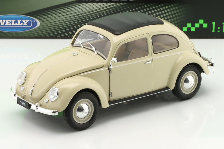 ウィリー 1/18 フォルクスワーゲン クラシック T1 ビートル 1950 クリーム 開閉 WELLY 1:18 Volkswagen Classic T1 Beetle Year 1950 cream