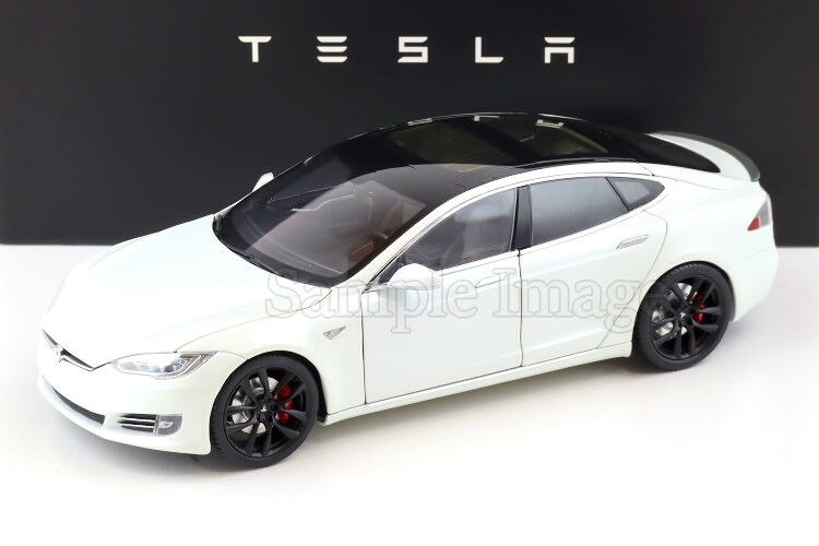 テスラ特注 1/18 テスラ モデル S P100D パールホワイト ダイキャスト ディーラーバージョン 開閉 1:18 Tesla Model S P100D pearl white Diecast DEALER VERSION